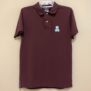 Psycho Bunny Maroon Polo Shirt. Small